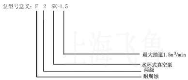 2SKF型水环式真空泵型号意义