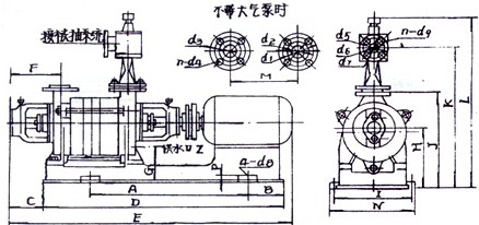 2SK-0.5P外形及安装尺寸图