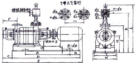 2SK-0.5P外形及安装尺寸图 